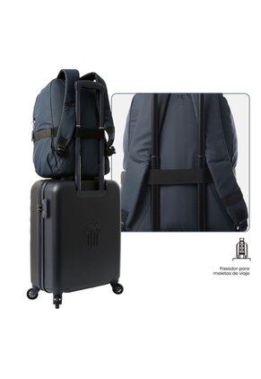 Morral Mochila Para Hombre Porta Pc Azul Wivetto Totto