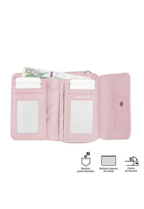 Billetera Style Can Con RFID Blocker Rosada
