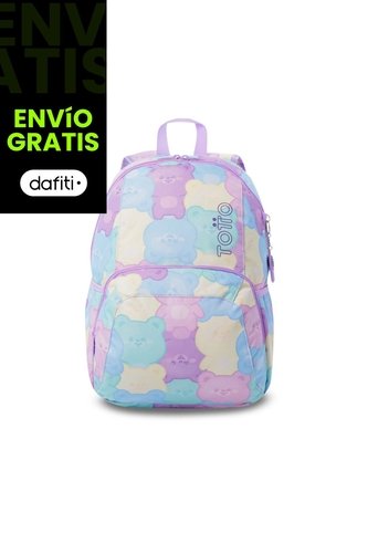 Morral Universitario Ometto 2.0 Print Mujer Estampado De Osos Totto