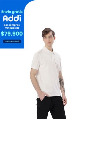 Camisa Polo Para Hombre Youngpolo Blanca Totto
