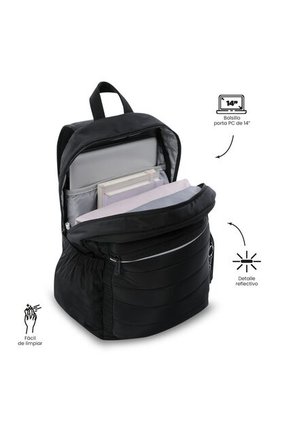 Morral Universitario Porta PC 14" Plaine 2.0 Negro Unisex