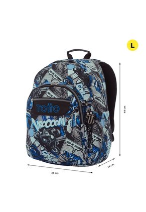 Morral Juvenil Porta PC 14" Acuarela Gris