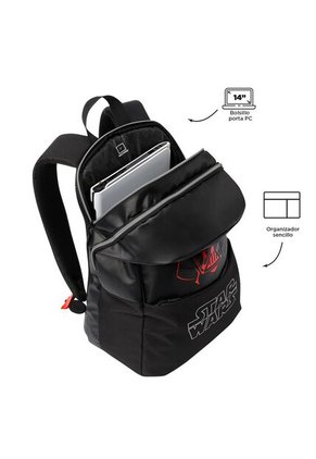 Morral Para Hombre Darth Vader Mediano Negro