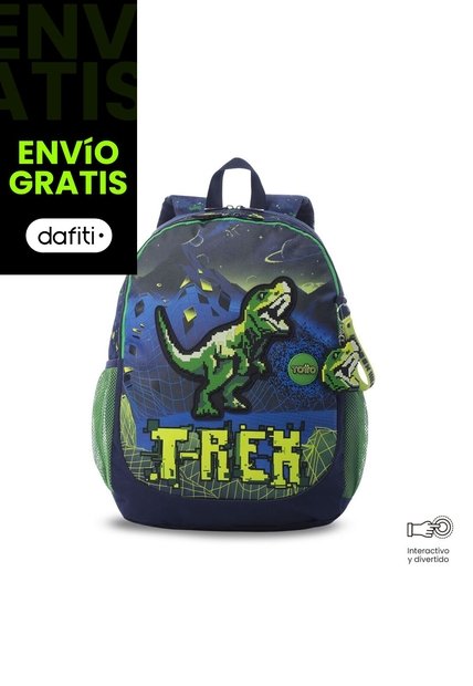 Morral Para Niño Digisaurio Grande Color Azul