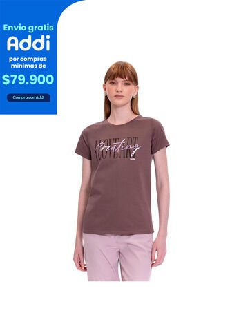 Camiseta Estampada Para Mujer Prime Manga Corta Terreo Totto