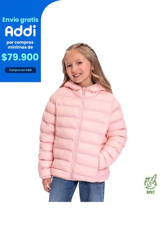 Chaqueta Para Niña Colorkid 2.0 Acolchada Color Rosada Totto