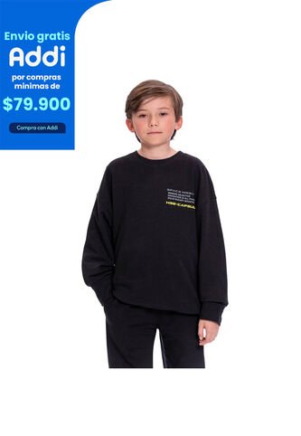 Buzo Para Niño Samu Color Negro Totto