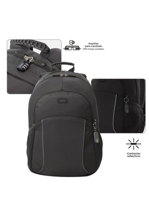 Morral Mochila Para Hombre Porta Pc Gris Oscuro Cambri Totto