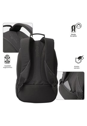 Morral Mochila Para Hombre Porta Pc Gris Oscuro Cambri Totto
