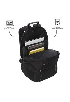 Morral Mochila Para Hombre Porta Pc Negro Cambri Totto