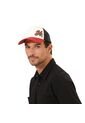 Gorra Camionera Atlasy Color Blanca/Roja de Totto