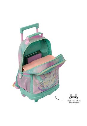 Morral Con Ruedas Niña Mellow Mediano Gris