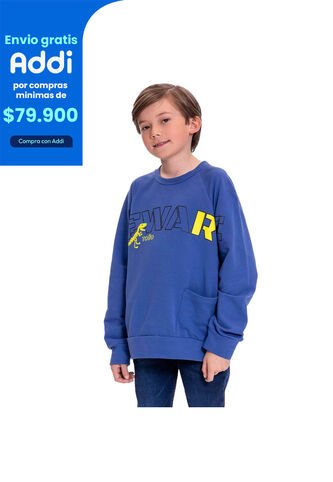 Buzo Cuello Redondo Para Niño Hércules Azul Totto
