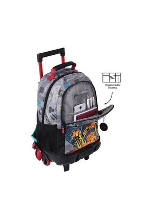 Morral Con Ruedas Para Niño Raiyu M Gris