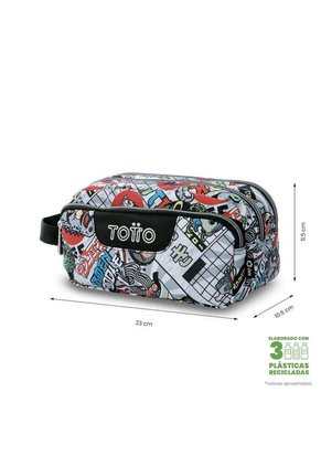 Cartuchera Multiuso Agapec Grande Gris Hombre