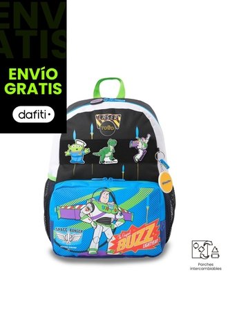 Morral Para Niño Toy Story Buzz Mediano Color Azul Totto