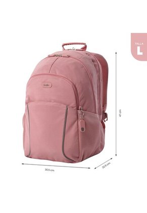 Morral Mochila Para Mujer Porta Pc Rosa Claro Cambri Totto