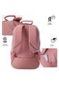 Morral Mochila Para Mujer Porta Pc Rosa Claro Cambri Totto de Totto
