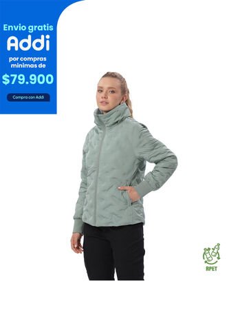 Chaqueta Acolchada Para Mujer Bab Verde Totto