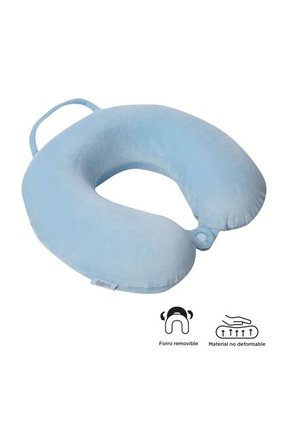Almohada De Viaje Memory Foam Jet Pillow Azul