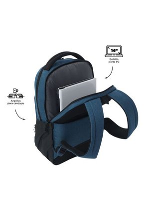 Morral Ejecutivo Porta PC14" Deleg 2.0 Azul Hombre