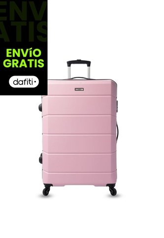 Maleta De Viaje Grande 23 Kilos 360 Rayatta Rosada Totto