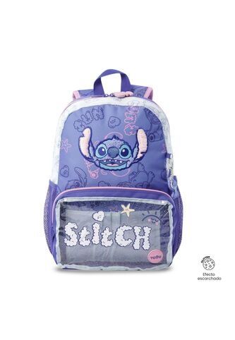 Morral Para Niña Stitch On The Beach Mediana Azul Totto
