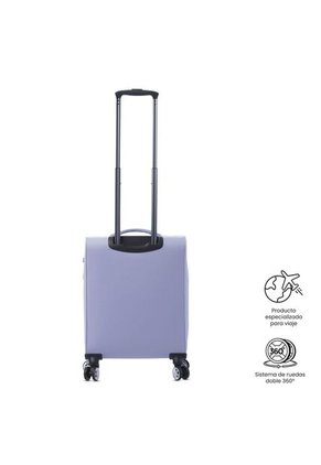 Maleta De Cabina 360 Liviana 10 Kilos Morada