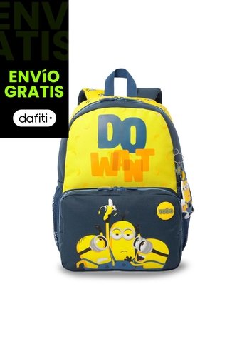 Morral Para Niño Banana Minions Mediano Color Azul Totto