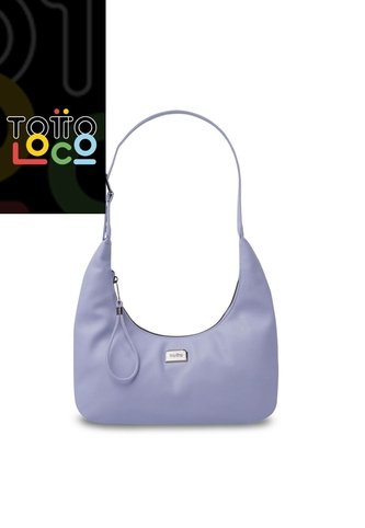 Bolso Para Mujer Smooth Tipo Crossbody Pequeño Morado Totto