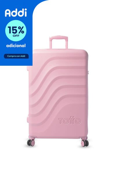 Maleta De Viaje Grande 23 Kilos 360 Bazy + 2.0 Rosada
