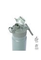 Termo Para Agua Con Tapa Intercambiable Flux 550 Ml Verde de Totto