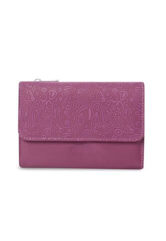 Billetera Para Mujer Montana Con RFID Blocker Rosada Rose Totto