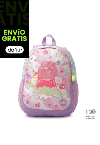 Morral Para Niña Lotso Gummy Mediano Rosado Totto