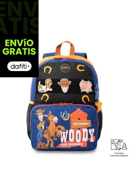 Morral Para Niño Toy Story Woody Mediano Color Azul