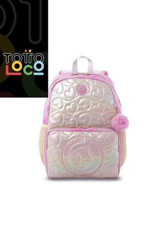 Morral Para Niña Unicorn Kisses Mediano Color Amarillo Totto