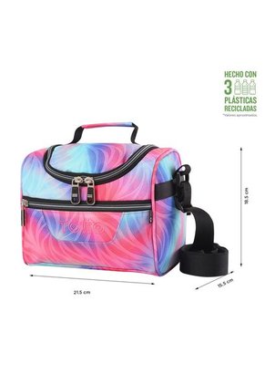 Lonchera Para Almuerzo Pizarra Glitter Mujer Rosada