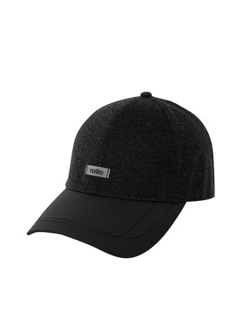 Gorra Beisbolera Knit Color Negra Totto