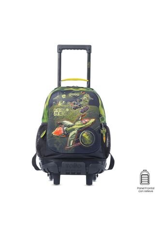 Maleta Para Niño Con Ruedas Explorer Ship Mediano Verde Totto