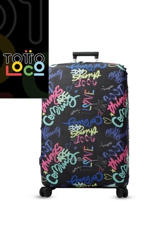 Forro Para Maletas De Viaje Apront Negra Grande Totto