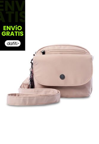 Bolso Para Mujer Corneana Tipo Crossbody Pequeño Beige Totto