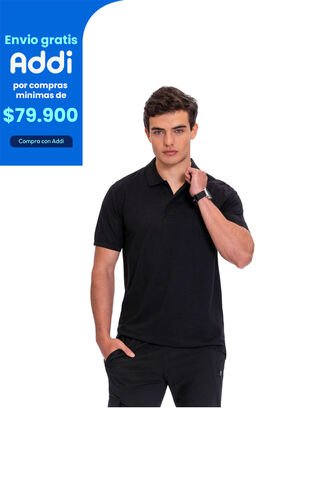 Camisa Polo Para Hombre Spencer 2.0 Negra Totto