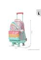 Maleta Para Niña Con Ruedas Rainbow Star Grande Rosada de Totto