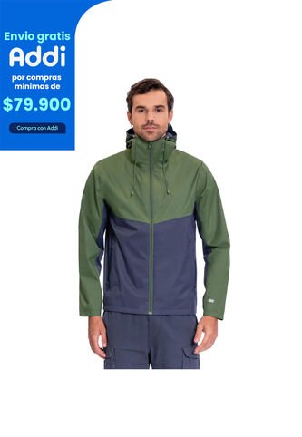 Chaqueta Impermeable Para Hombre Seal Azul Totto