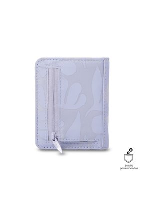 Billetera Mujer Texture Pequeña Con RFID Blocker Morada
