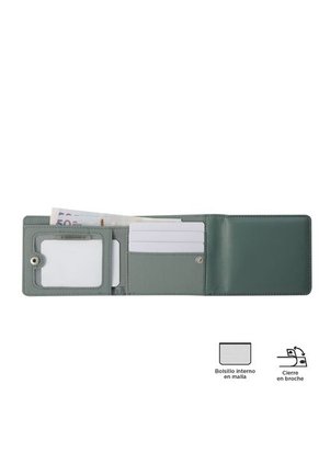 Billetera Ermatto Con RFID Blocker Verde