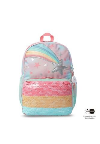 Morral Para Niña Rainbow Star Grande Rosado Totto
