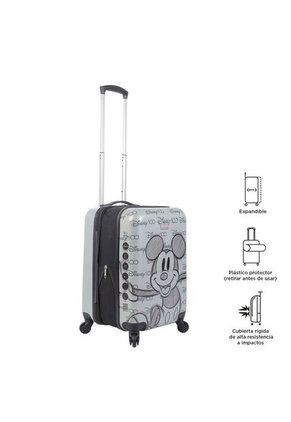 Maleta Viaje 360 Stampy S Disney 100 Color: Gris Talla: S