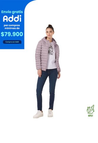 Chaqueta Acolchada Para Mujer Colorfull Pro Morada Totto