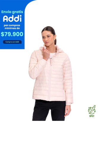 Chaqueta Acolchada Para Mujer Chalina 2 En 1 Rosada Totto